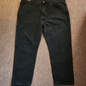 Rustler Men's Black Denim JeansSize 46x30
